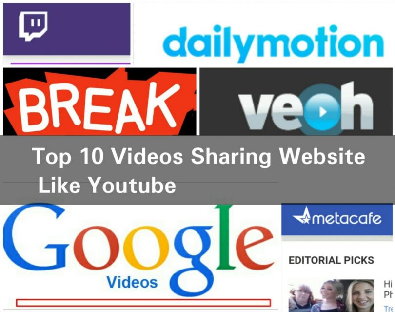 Top 10 videos sharing website like youtube
