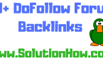 50+ Forum Backlinks list