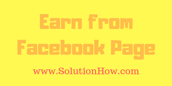 Earn from Facebook Pages