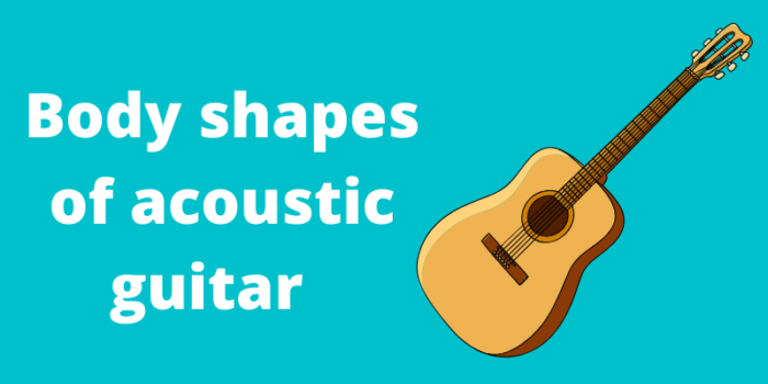 Body shapes of acoustic guitar  
