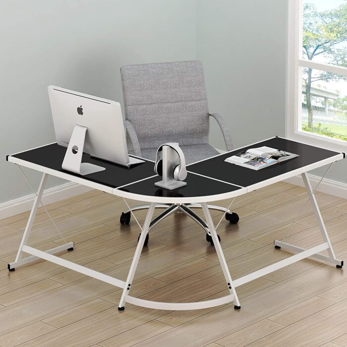 SHW L-Shaped Gaming Desk