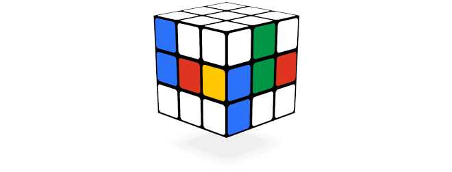 Rubik’s Cube - jogos conhecidos do google doodle