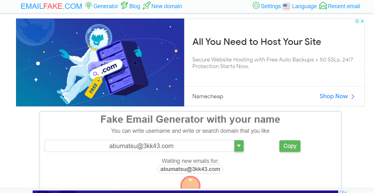 emailfake.com