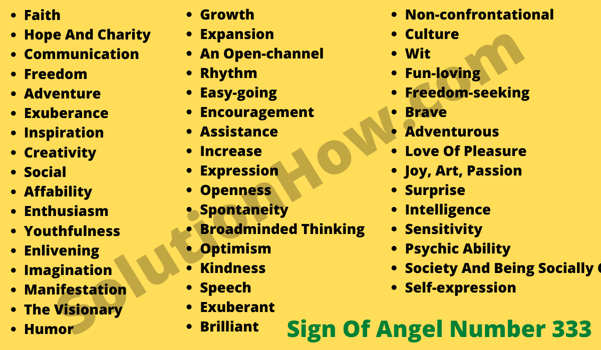 Angel Number 333 Meanings and signs