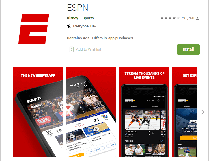 ESPN+ App