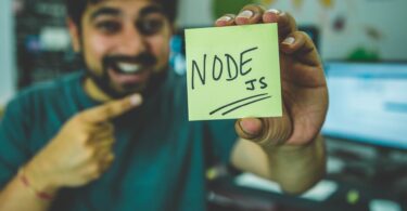 person holding node text