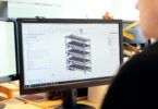 engineer designing vertical farm