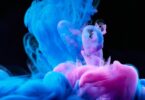 high speed photography of colorful ink diffusion in water