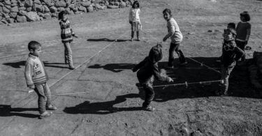 children playing on ground