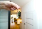 real estate agent holding new home keys